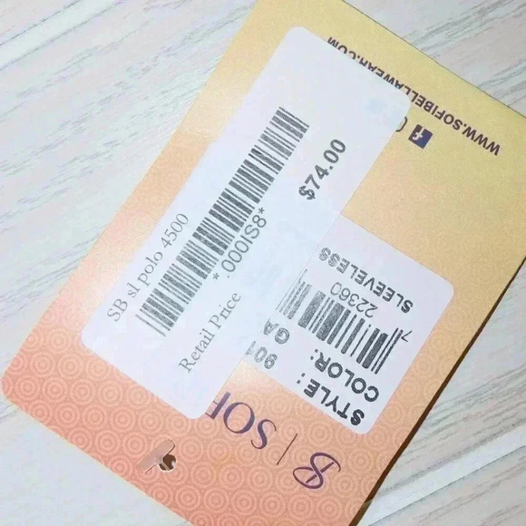 Sofibella Womens Sleeveless Print Golf Shirt Gold Animal Size Small NWT - Picture 8 of 9